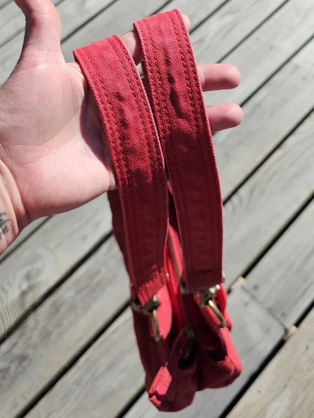 Vintage Diesel Red Denim Hobo Bag - 🔥 RARE & ARCHIVAL 🔥